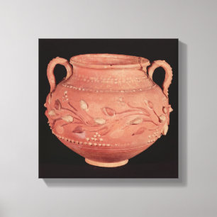 Bowl found at Coptos, Upper Egypt Canvas Print