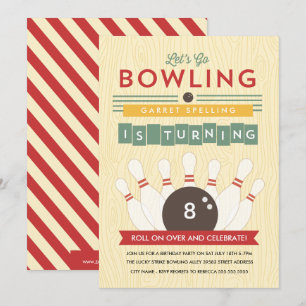 Bowl ! Invitation de fête d'anniversaire