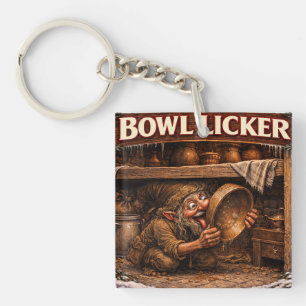 Bowl Licker Icelandic Yule Lad Keychain