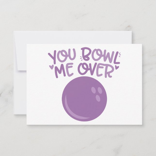BOWL me over Invitation (Front)