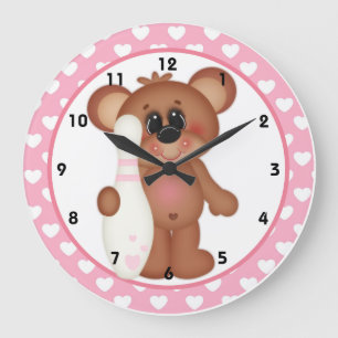 Bowl Me Over Valentine's Day Wall Horloge d1