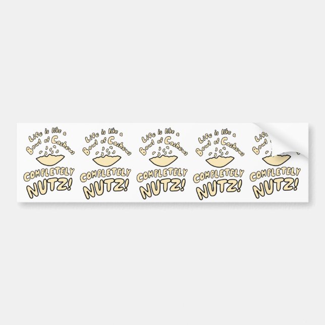 Bowl of Cashews Bumper Sticker (Front)