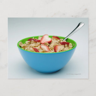 Bowl of cereal postcard