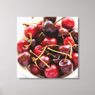 bowl of Cherries Canvas Print