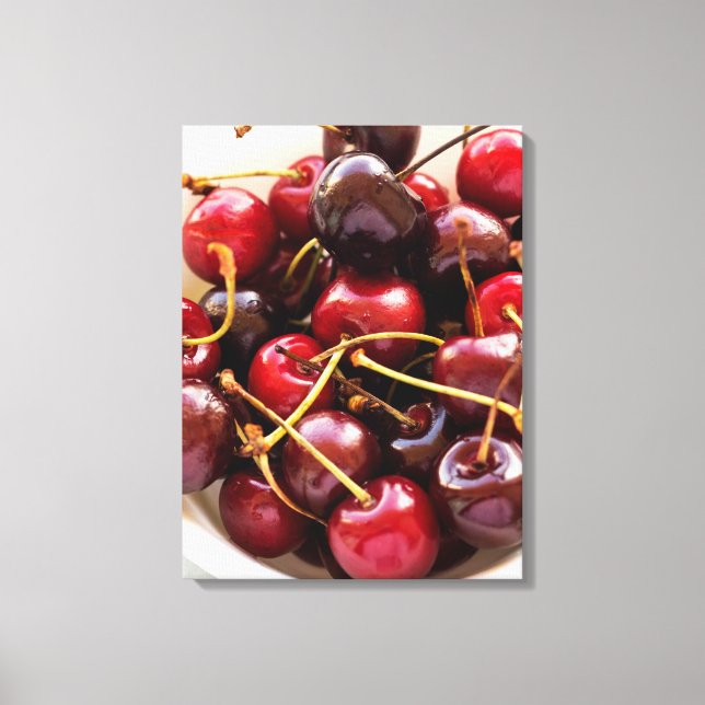 bowl of Cherries Canvas Print (Front)