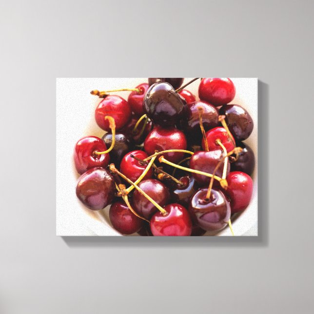 bowl of Cherries Canvas Print (Front)
