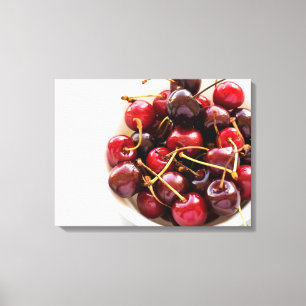 bowl of Cherries Canvas Print