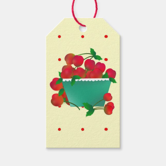 Bowl of Cherries Gift Tag (Front)
