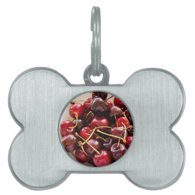 bowl of Cherries Pet ID Tag (Front)