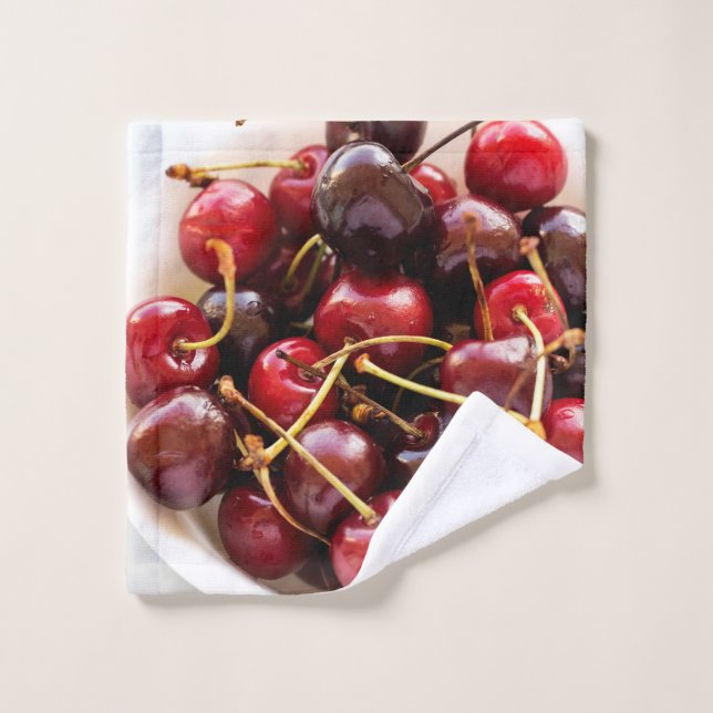 bowl of Cherries Wash Cloth (Wash Cloth)