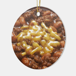Bowl of Chili Ceramic Ornament