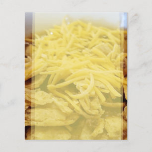 Bowl of chili scrapbook paper for recipes