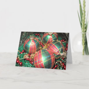 Bowl of Christmas Colours Holiday Card