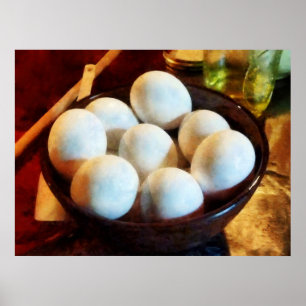 Bowl of Eggs Poster
