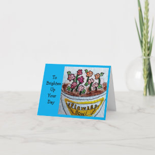 Bowl of Flowers Card