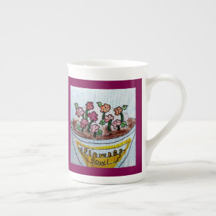 Bowl of Flowers Wine Bone China Mug