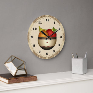 Bowl Of Fruit 2 kitchen clock