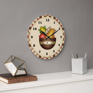 Bowl Of Fruit Kitchn clock
