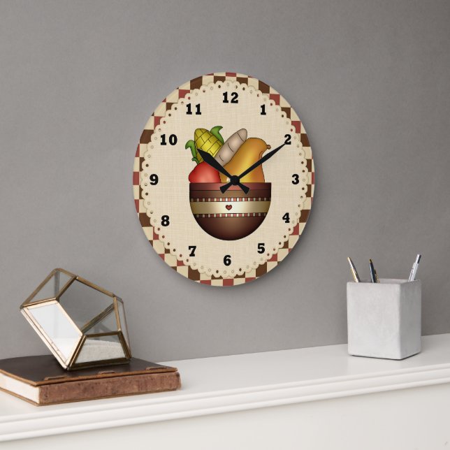 Bowl Of Fruit Kitchn clock (Office)