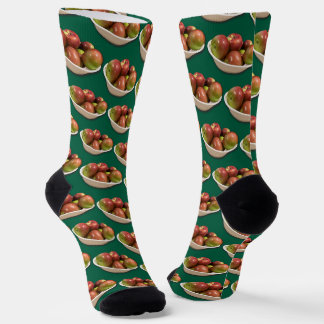 Bowl of Harvest Apples Socks