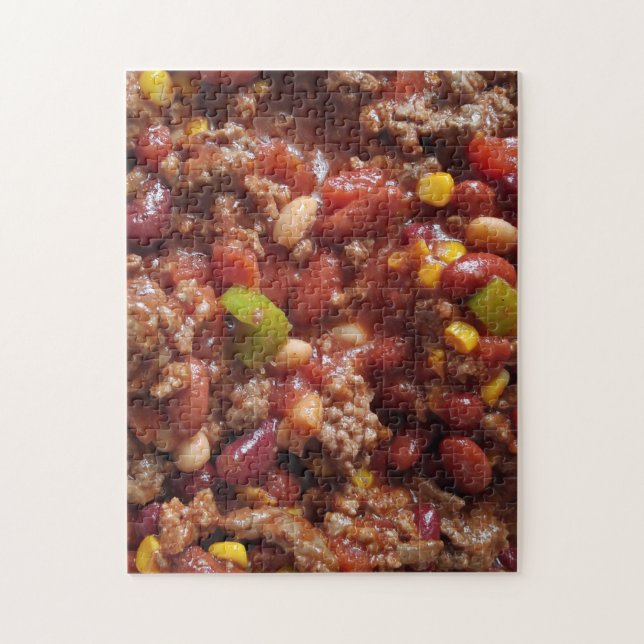 Bowl of Hot Chili Jigsaw Puzzle (Vertical)