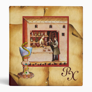 BOWL OF HYGEIA MONOGRAM Medicine, Pharmacy Binder