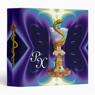 BOWL OF HYGEIA MONOGRAM Medicine, Pharmacy Binder