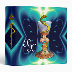 BOWL OF HYGEIA  MONOGRAM Medicine, Pharmacy Binder