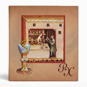 BOWL OF HYGEIA MONOGRAM Medicine, Pharmacy Binder