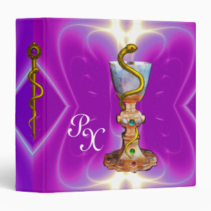 BOWL OF HYGEIA  MONOGRAM Medicine, Pharmacy Binder