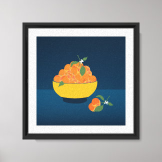 Bowl of Prosperity – Mandarins of Abundance Canvas Print
