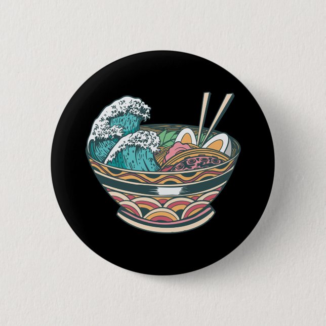 Bowl of Ramen 2 Inch Round Button (Front)