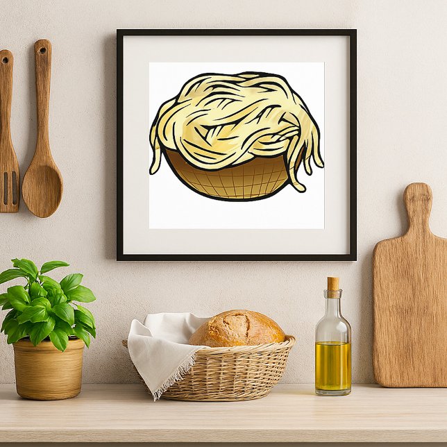 Bowl of Spaghetti Pasta Noodle Food Poster (Creator Uploaded)