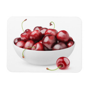 Bowl of sweet cherries magnet