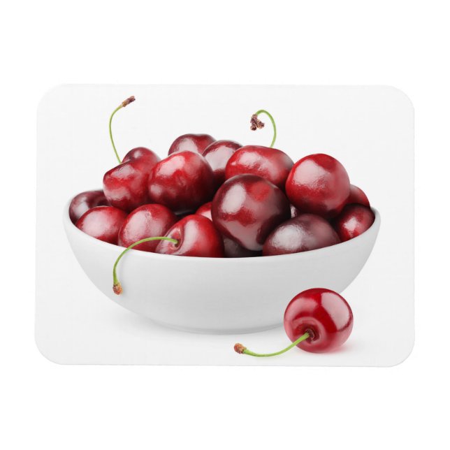 Bowl of sweet cherries magnet (Horizontal)