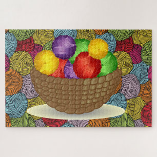 Bowl Of Yarn Jigsaw Puzzle