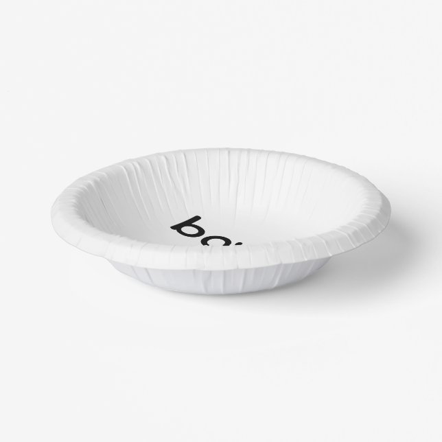 bowl paper plate (Angled)