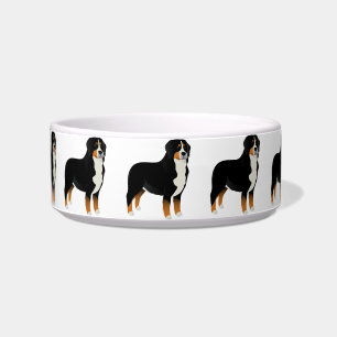 Bowl with Bernese mountain dog