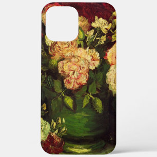 Bowl with Peonies and Roses by Vincent van Gogh iPhone 12 Pro Max Case