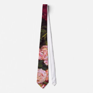 Bowl with Peonies & Roses Van Gogh Fine Art Tie