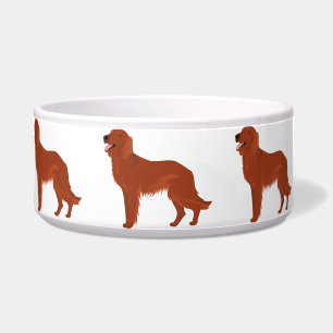Bowl with red irish setter
