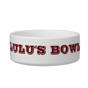 Bowl with your Cat's Name