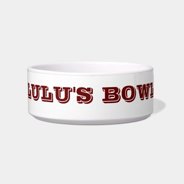 Bowl with your Cat's Name (Front)