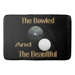 Bowled And Beautiful Lawn Bowls Design, Bath Mat