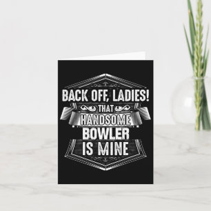 Bowler Bowling Wife Shirt Card
