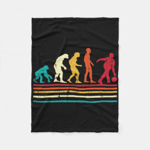 Bowler Evolution Retro Bowling Team Men Women Kids Fleece Blanket
