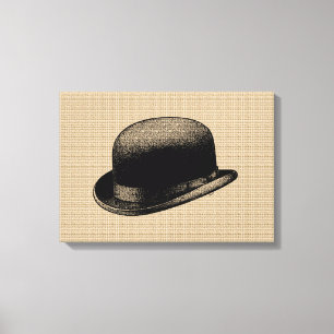 Bowler Hat on canvas Print