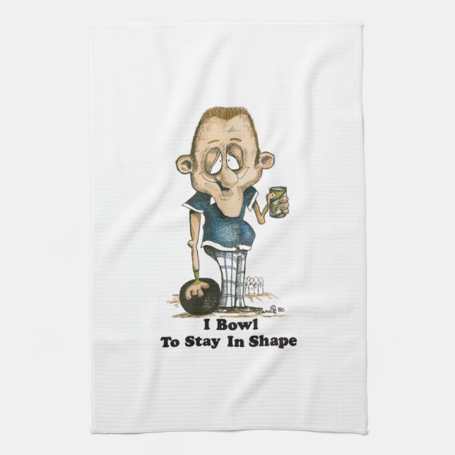 bowler kitchen towel (Vertical)