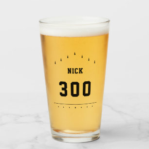 Bowler Name & Bowling Score Personalized Beer Pint Glass