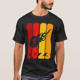 Bowler, Pin and Bowling Ball Team 2023 More Strike T-Shirt
